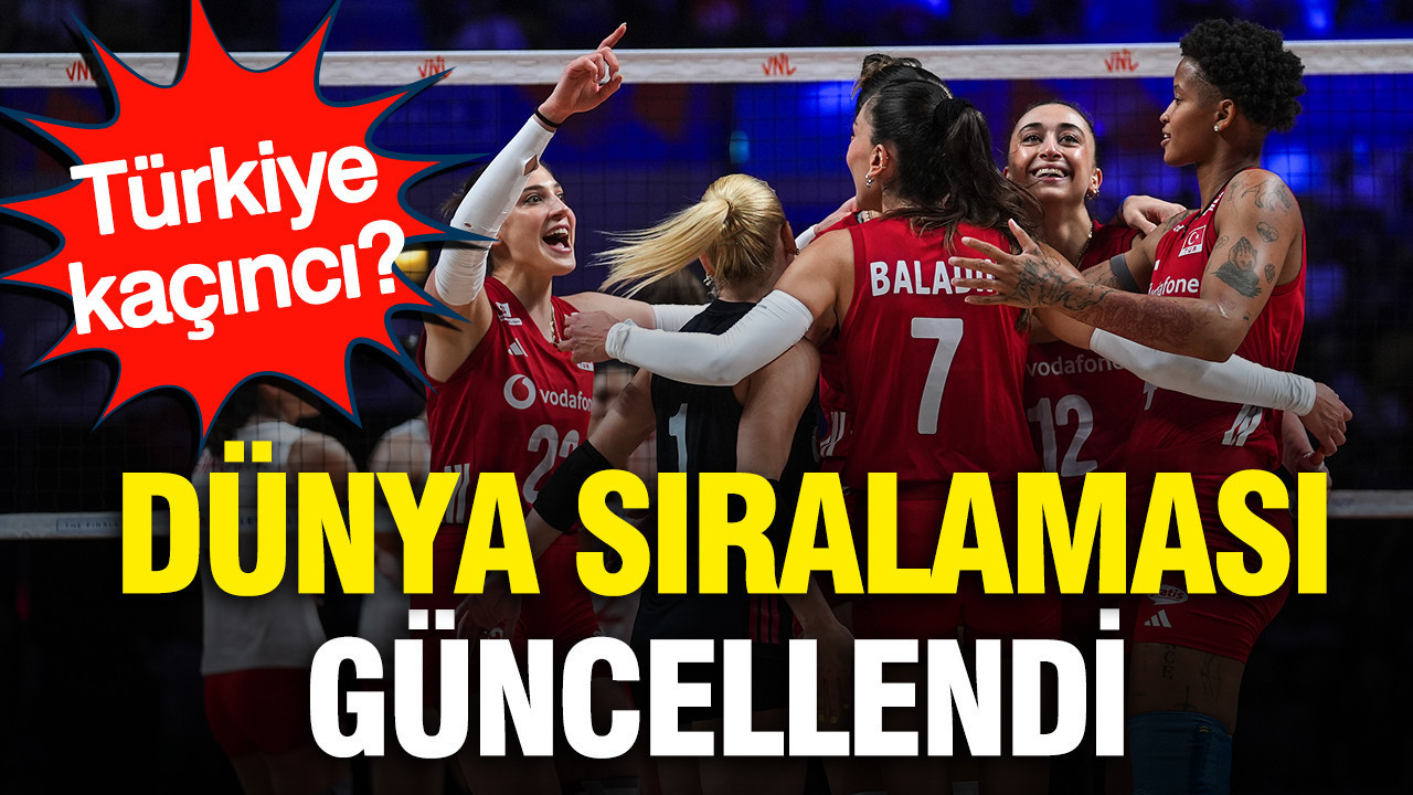 Kadin voleybol dunya siralamasi guncellendi turkiye kacinci TCIWEDlL